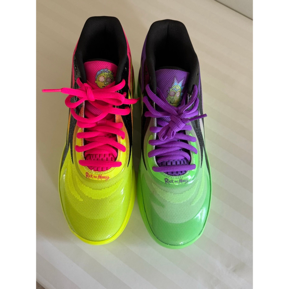 Puma MB.02 Rick and Morty Basketball Shoes Size 9.5 Men NWOB Rare Limited - Picture 1 of 12